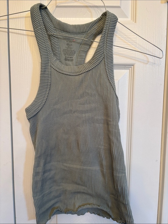 Free People Tops - Free People Ribbed Racerback Tank - Sage